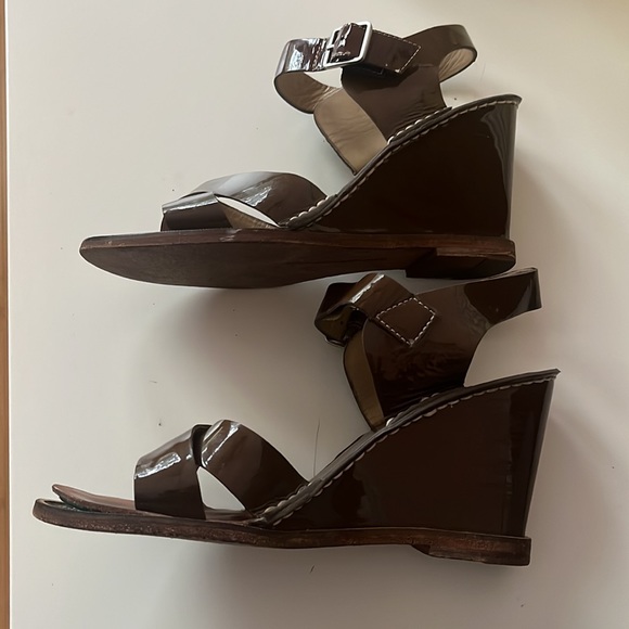 Diane Von Furstenberg brown wedges - Picture 4 of 8